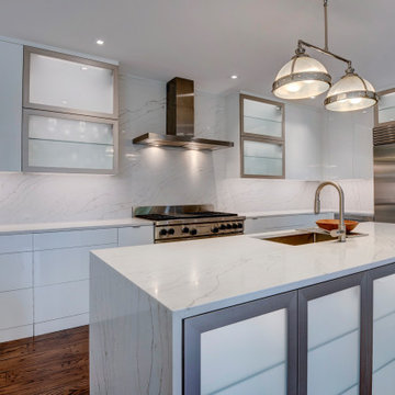 Contemporary Kitchen in Traditional Home