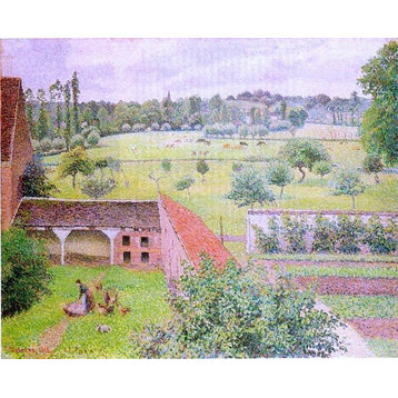 Camille Pissarro View from My Window Eragny, 20"x25" Wall Decal