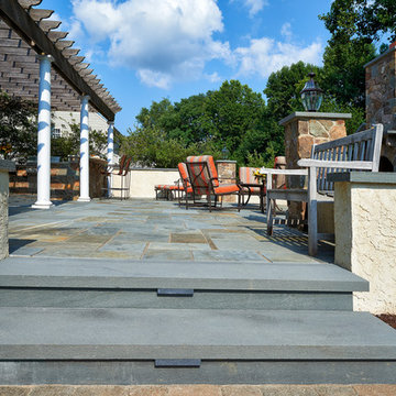 Saw-Cut Bluestone Step