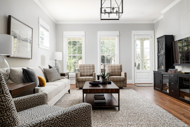 Inspiration for a transitional living room remodel in Louisville