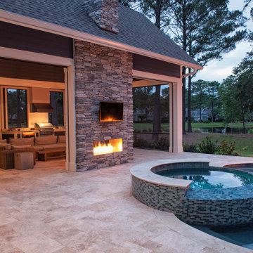 Bluffton Negative Edge Pool and Elevated Spa