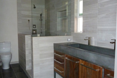 Inspiration for a contemporary bathroom remodel in Other