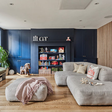 Relaxing living space, discreet ceiling speakers for optimal quality of sound