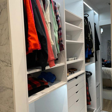Compact Luxury: Creating Your Dream Small White Walk-in Closet