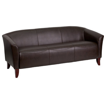 Brown Bonded Leather Sofa 111-3-BN-GG