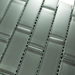 1x3 Smoke Glossy Subway Glass Mosaic Tiles - Home Accessories & Decor