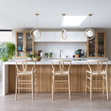 Signature Bespoke Scandi-style Kitchen Featuring EWE Handleless Furniture