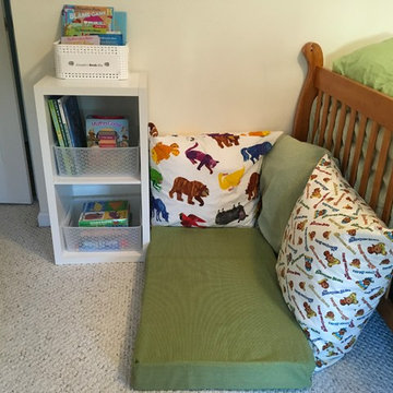 Add baskets of books