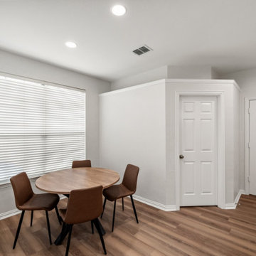 Bright Dining Alcove with Pantry & Exterior Doors