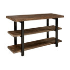Pomona 48" Metal and Wood Media/Console Table