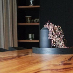Recycled Messmate Dining Table and open shelving - Dining Tables