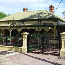 vertical black gate work