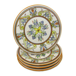 Le Souk Ceramique - Stoneware Dinner Plates, Set of 4, Salvena Design - Dinner Plates