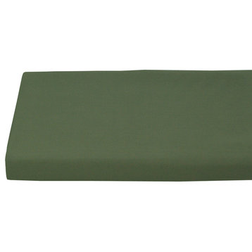 600 TC Solid 100% Bamboo Viscose Fitted Sheet, Sage, Twin-Xl