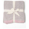 Woven Honeycomb Throw, Pink