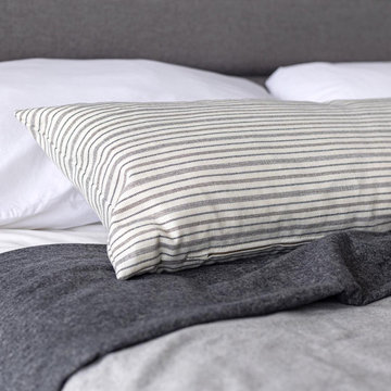 Breathe Long Kidney Cushion – Cream Stripe
