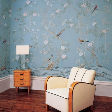 hand painted wallpaper project show