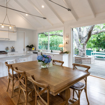 Open Concept Living/Dining/Kitchen with Outdoor Area