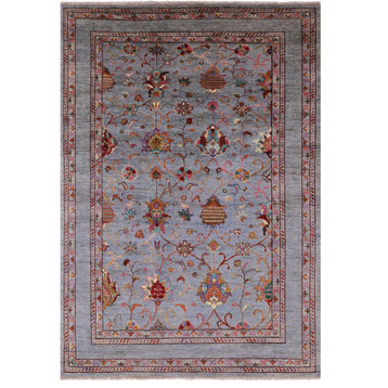 Persian Tabriz Hand-Knotted Wool Rug 5' 9" X 8' 0" Q7423