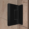 DreamLine Unidoor Toulon 34-34 1/2"W Frameless Hinged Shower Door in Satin Black