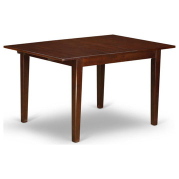 Norfolk Rectangular Table With 12" Butterfly Leaf, Mahogany Finish