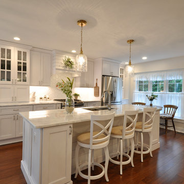 Cottage White Kitchen Design Lake of the Woods, VA