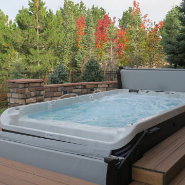 In Ground Infinity Edge Swim Spa