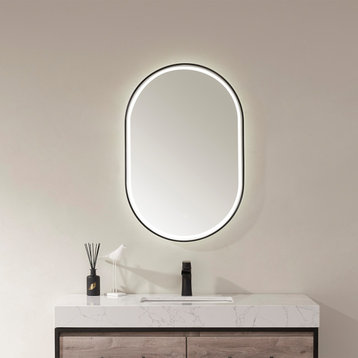 24'' Oval LED Lighted Accent Bathroom/Vanity Wall Mirror