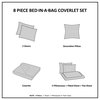 Madison Park Microfiber Printed 6-Piece Coverlet Set, Twin