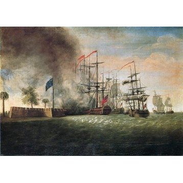 James Peale Sir Peter Parker's Attack Against Fort Moultrie Wall Decal