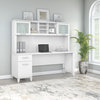 Somerset 72" Office Desk With Hutch, White