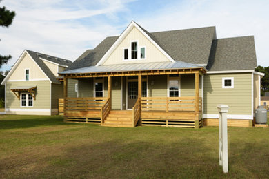 Inspiration for a coastal exterior home remodel in Other