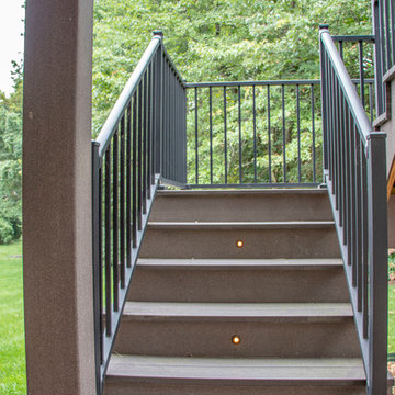 Outdoor Room Deck with Grilling and Beverage Center