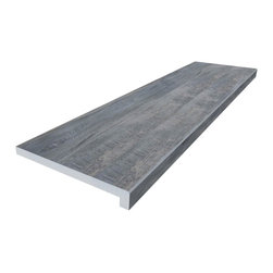 Cinder Porcelain Steps - Paving, Stones & Walling