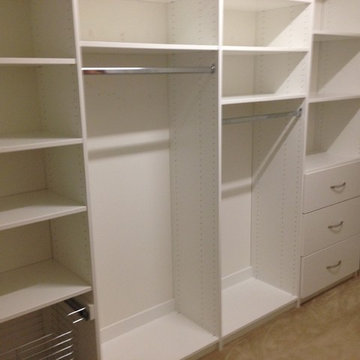 White Melamine Master Closet