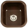 Houzer PCB-1750 Porcela 15-3/5" Single Basin Undermount Porcelain - Espresso