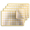 Buffalo Checkered Reversible Placemat, Set of 4, Yellow