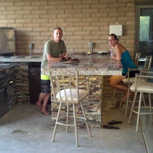 outdoor kitchen