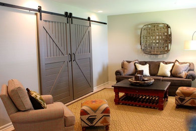 Example of a cottage basement design in Birmingham