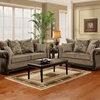 Chelsea Home Lily 3-Piece Living Room Set in Dream Java