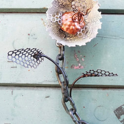 Saw Blade Flowers - Home Decor