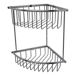 Filo 50033 by WS Bath Collections, Three-Tier Shower Basket in Polished  Chrome