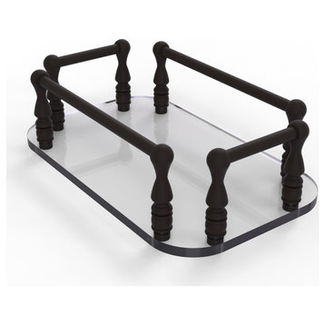 Vanity Top Glass Guest Towel Tray, Oil Rubbed Bronze
