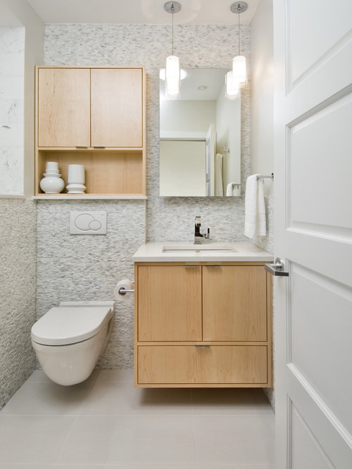 Bathroom Design Ideas, Remodels & Photos with Light Wood