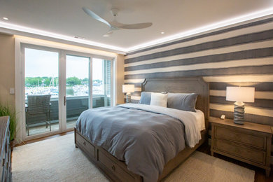 Inspiration for a contemporary bedroom remodel in Other