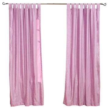 Lilac Tab Top  Velvet Curtain / Drape / Panel   - 43W x 96L - Piece