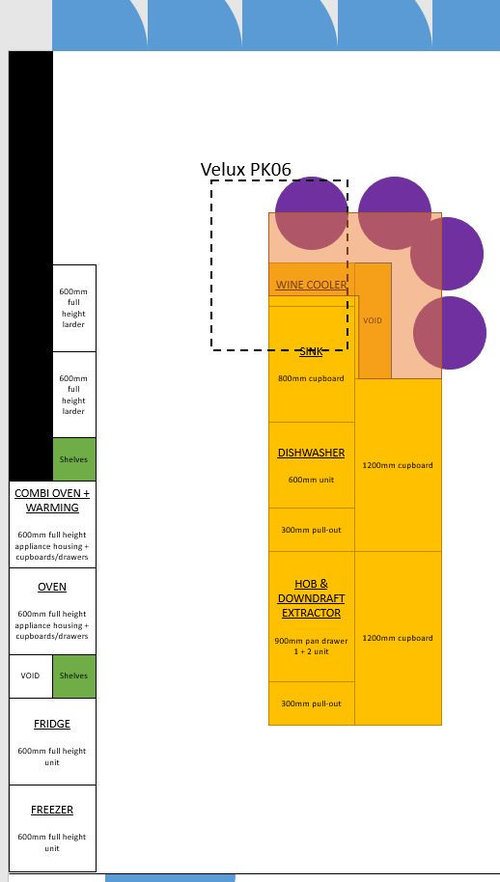 Help: Where to put appliance isolator switches in new kitchen | Houzz UK