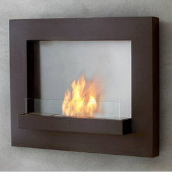 Real Flame Rust Edgerton Wall Fireplace - Indoor Fireplaces