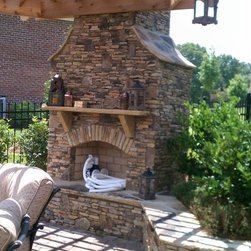 Thin Stack Natural Stone Outdoor Fireplaces & Fire Pits - Fire Pits