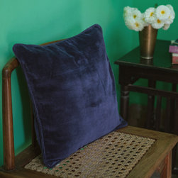 VELVET INDIGO 40x40 CUSHION - Products